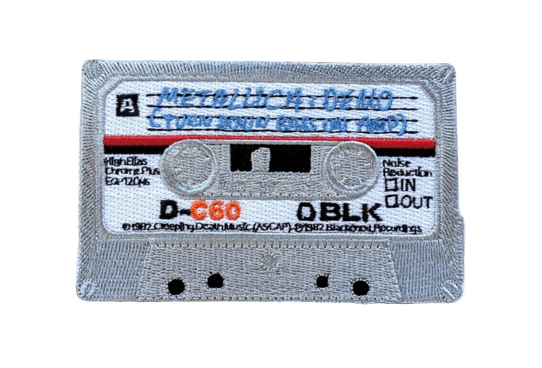 Metallica - Master Of Puppets/No Life Til Leather Cassette Iron On Embroidered Patch