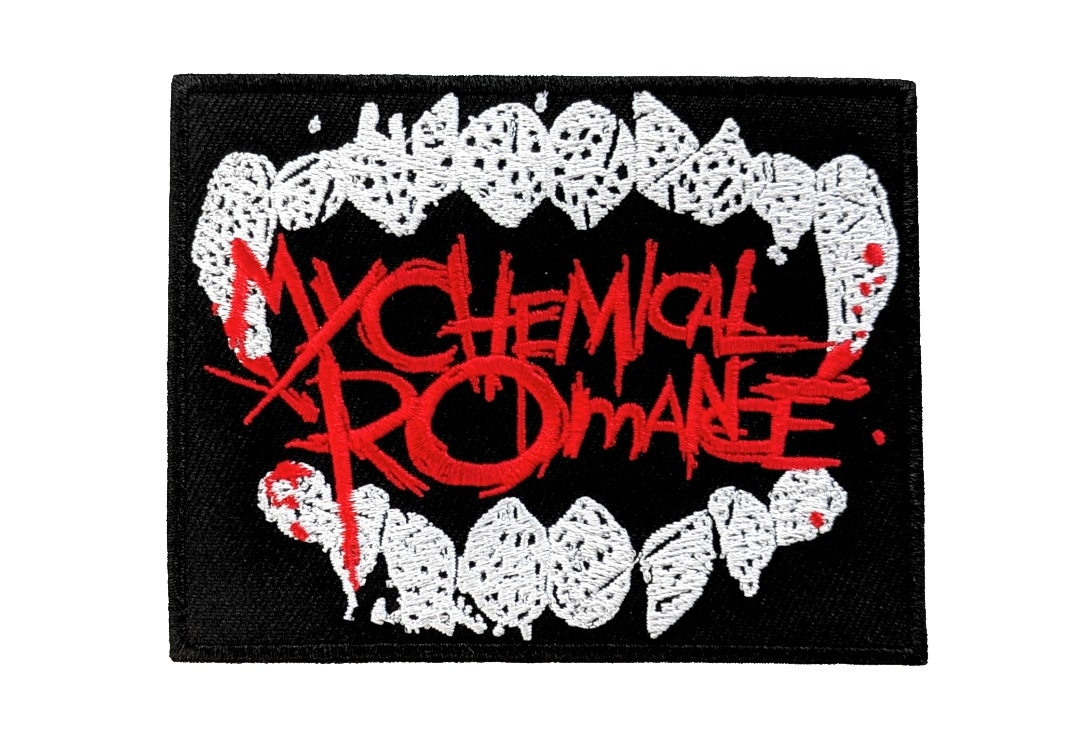 My Chemical Romance - The Black Parade Logo Fangs Iron On Embroidered Patch