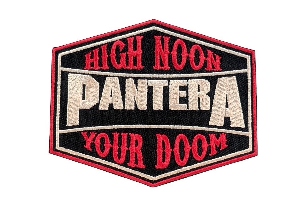 Pantera - High Noon, Your Doom Iron On Embroidered Patch