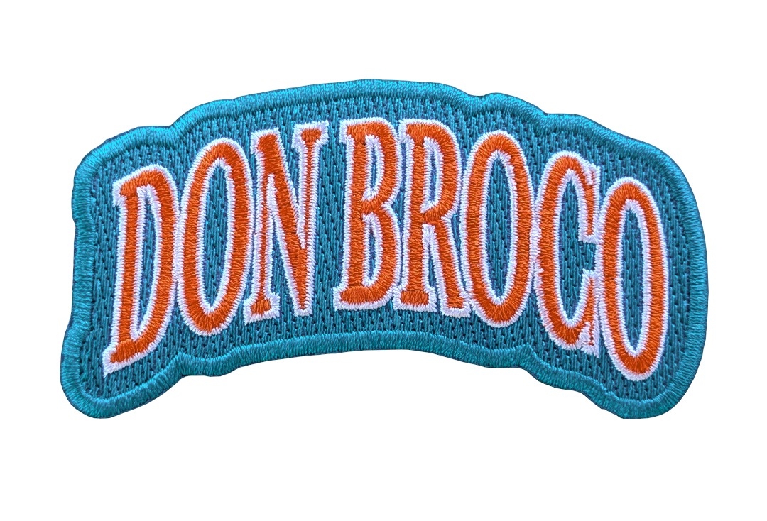 Don Broco - Orange Logo Iron On Embroidered Patch