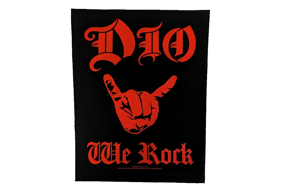 Dio - We Rock Printed Back Patch