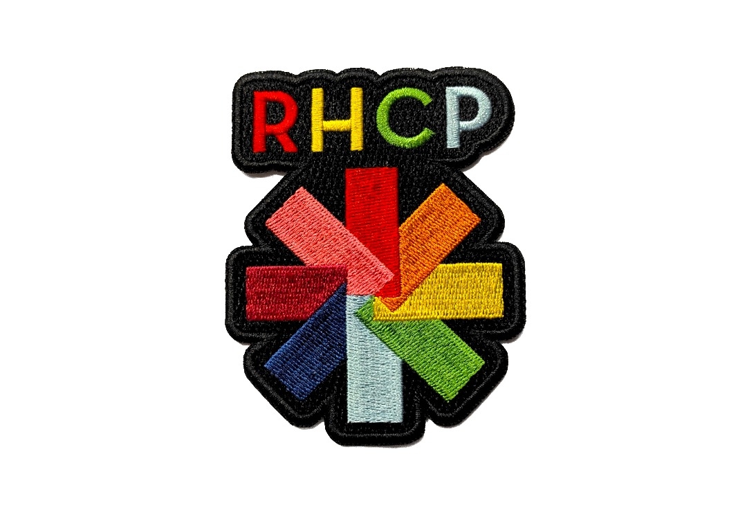 Red Hot Chili Peppers - Rainbow Asterisk Iron On Embroidered Patch