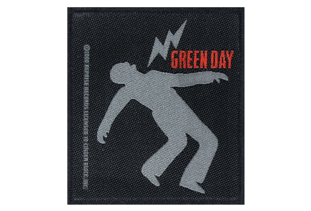 Green Day - Lightning Bolt Sew On Woven Patch