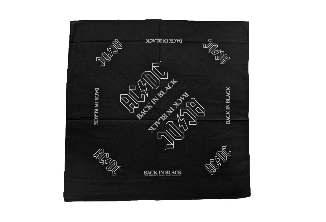 AC/DC - Back In Black Official Bandana