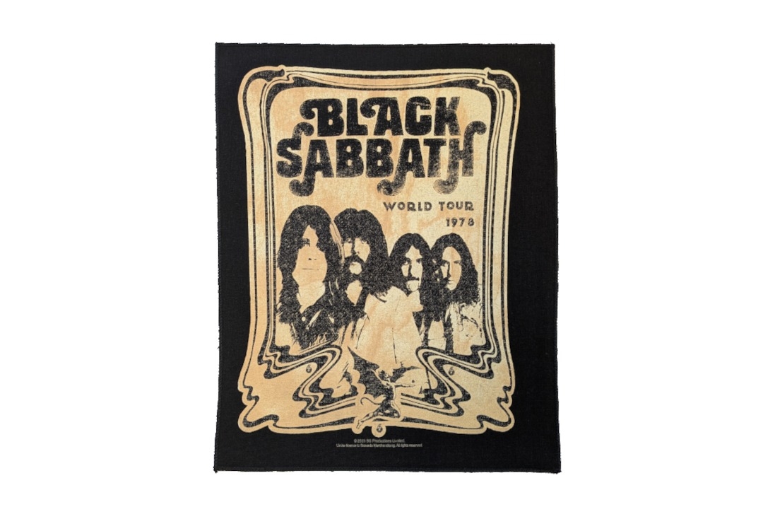Black Sabbath - World Tour 1978 Printed Back Patch