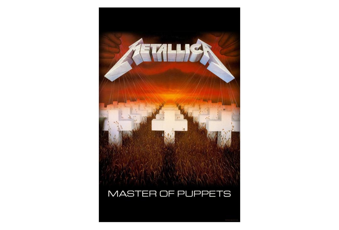 Official Band Merch | Metallica - Master Of Puppets Printed Textile Poster