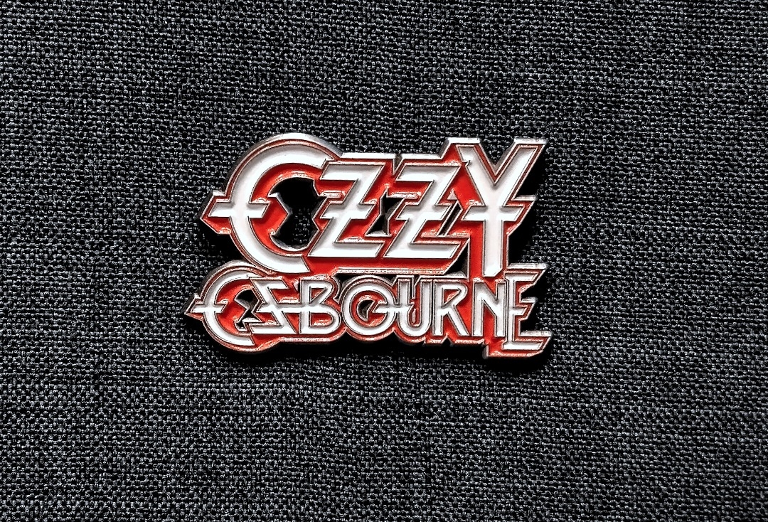 Ozzy Osbourne - Red & White Logo Official Metal Pin Badge