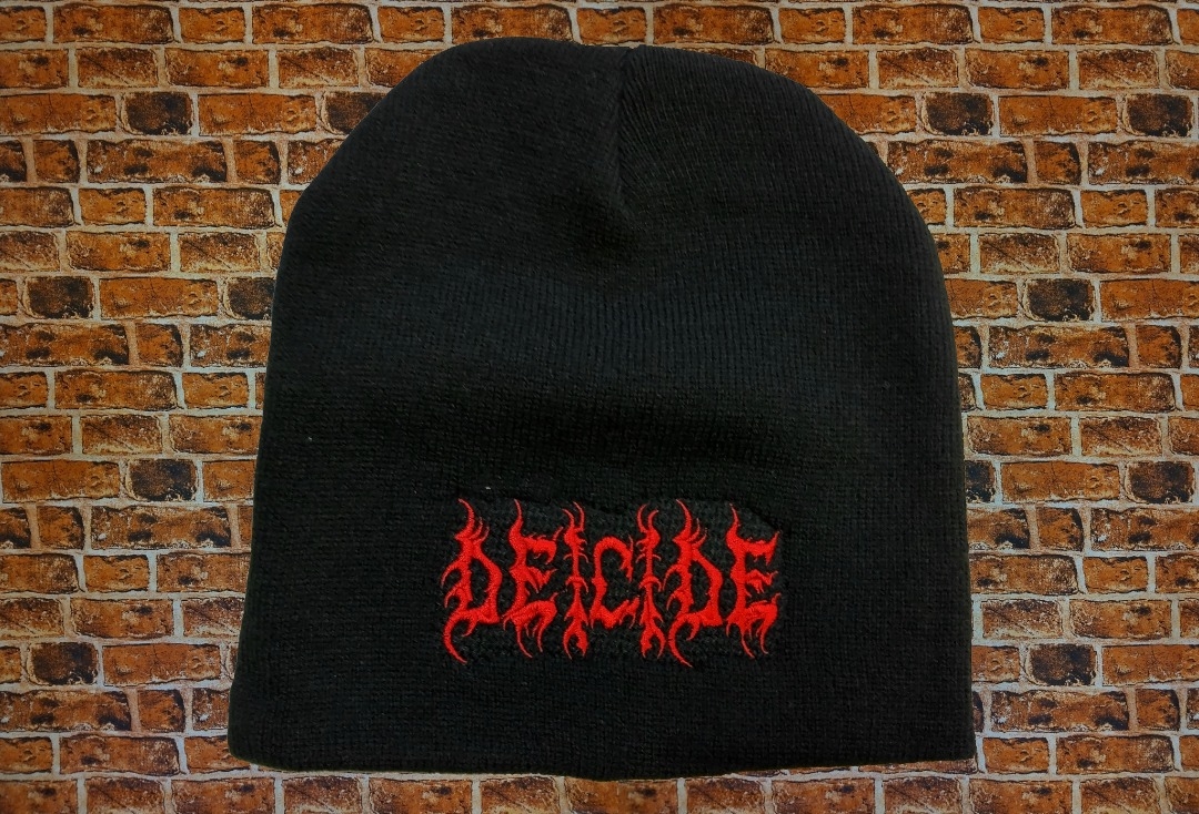 Deicide - Red Logo Embroidered Official Knitted Beanie Hat