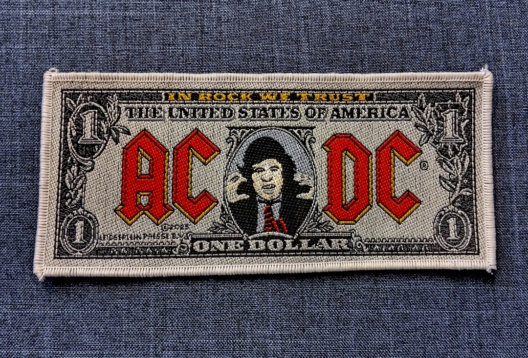 AC/DC - Bank Note Sew On Woven Patch