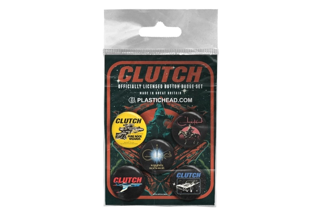 Clutch - Classic Clutch Official Button Badge Pack