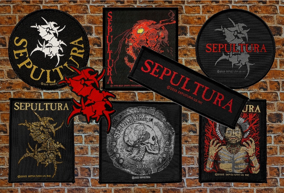 Sepultura - Bundle Of 8 Official Sew On Woven Patches