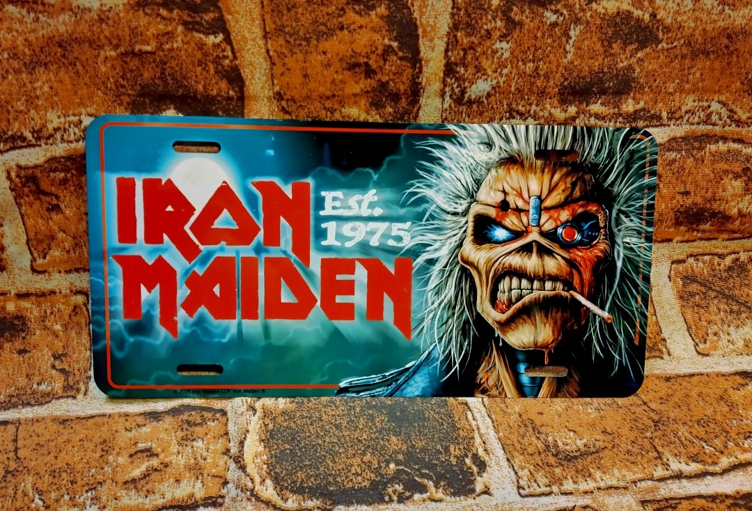 Iron Maiden - Est. 1975 Metal Number Plate