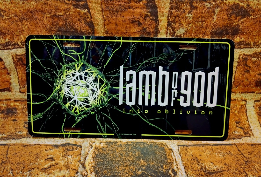 Lamb Of God - Into Oblivion Metal Number Plate