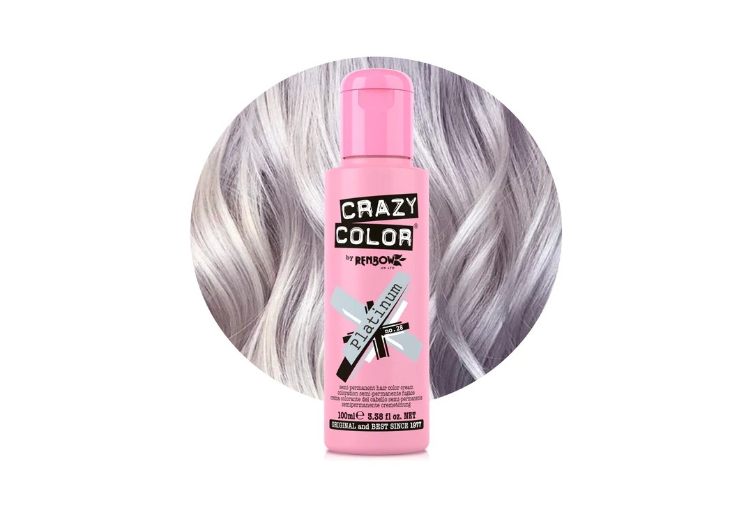 #28 Platinum Crazy Color Semi-Permanent Hair Colour