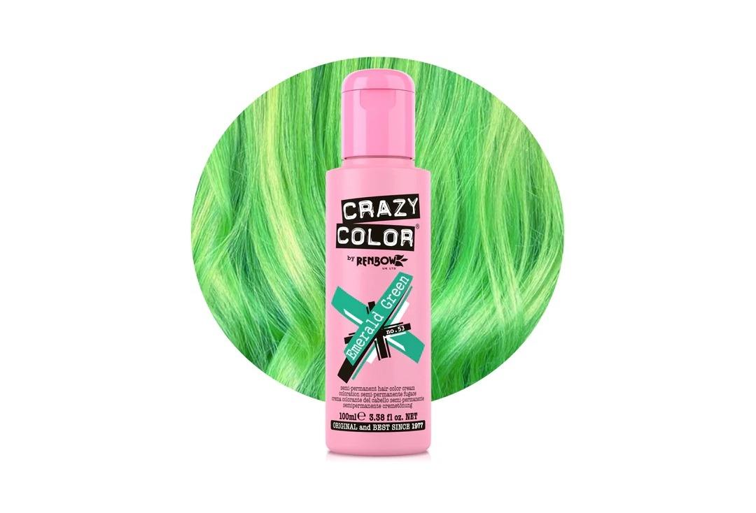 #53 Emerald Green Crazy Color Semi-Permanent Hair Colour