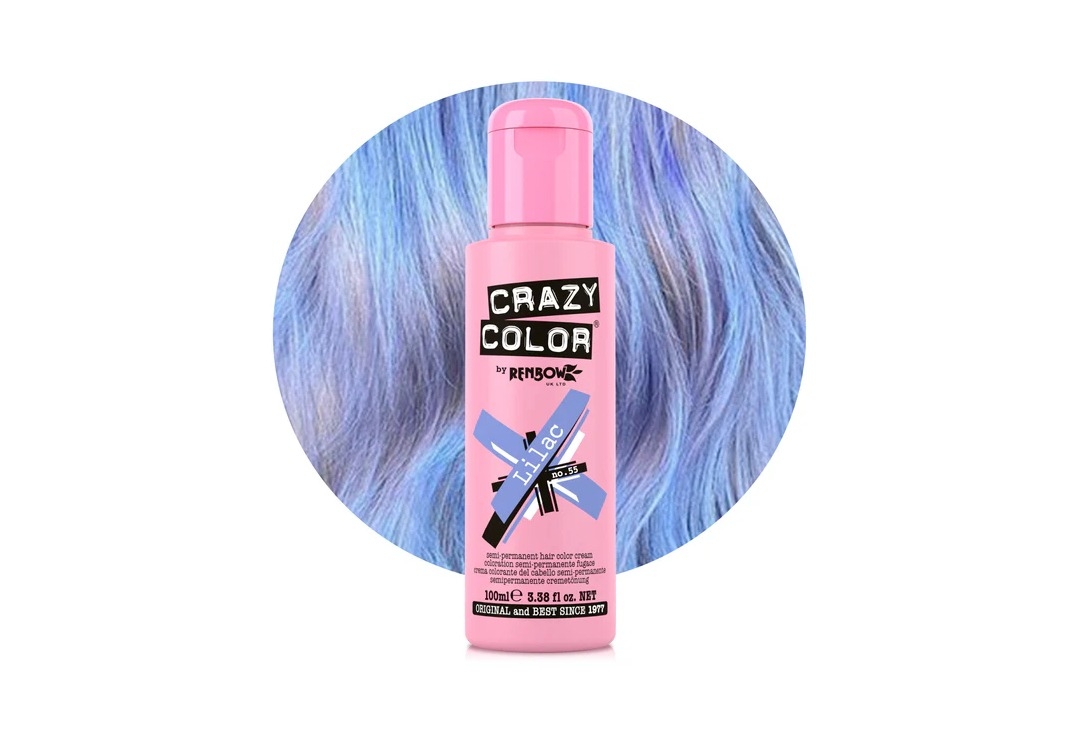 #55 Lilac Crazy Color Semi-Permanent Hair Colour