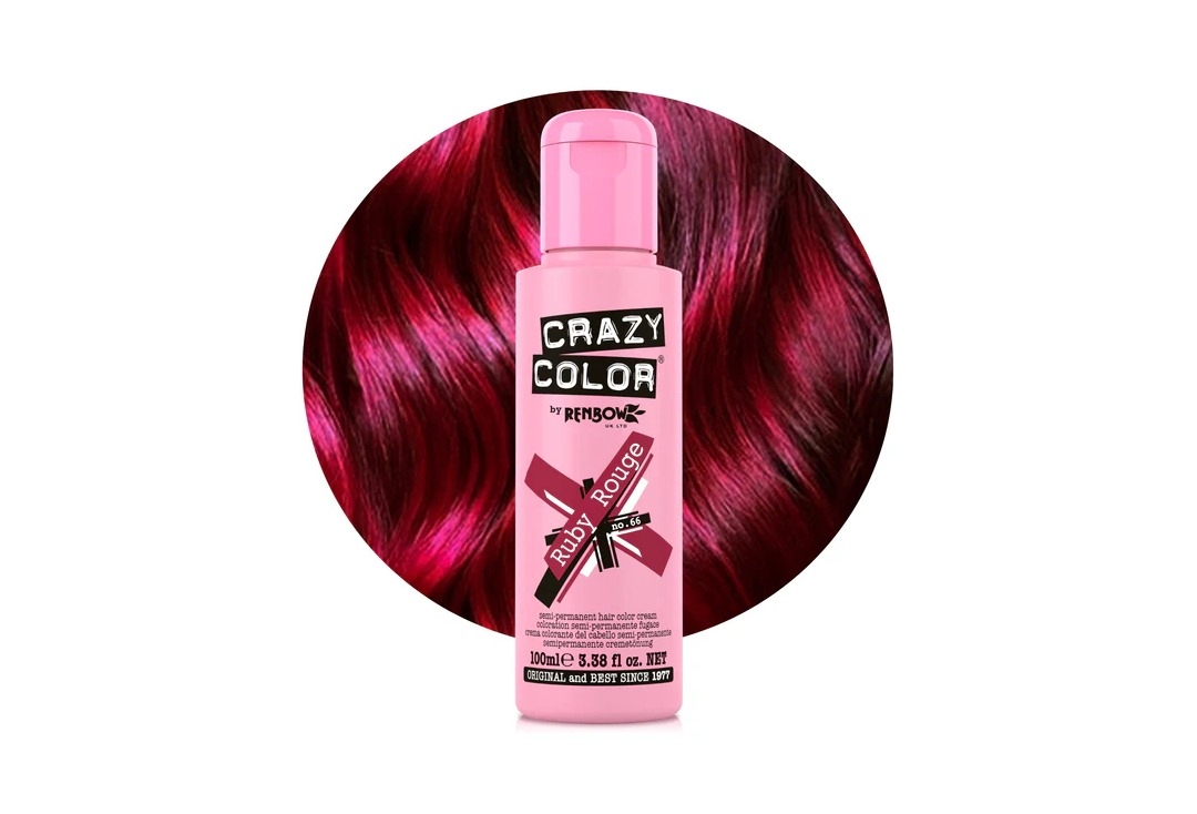#66 Ruby Rouge Crazy Color Semi-Permanent Hair Colour
