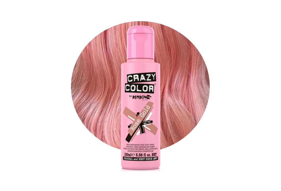 #73 Rose Gold Crazy Color Semi-Permanent Hair Colour