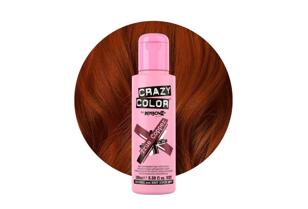 #80 True Copper Crazy Color Semi-Permanent Hair Colour
