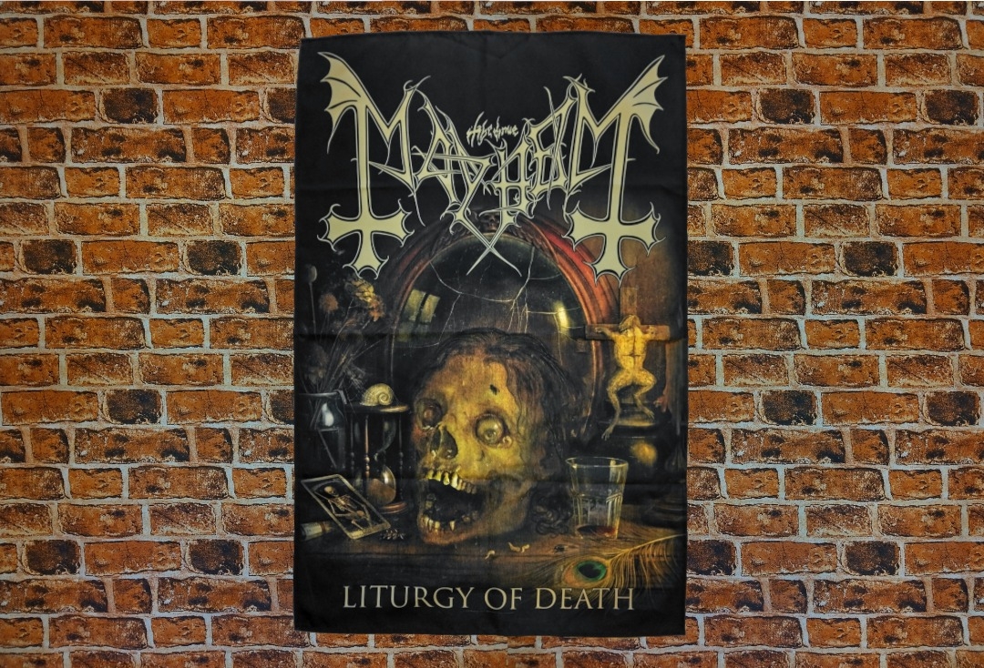 Mayhem - Liturgy Of Death Printed Textile Poster