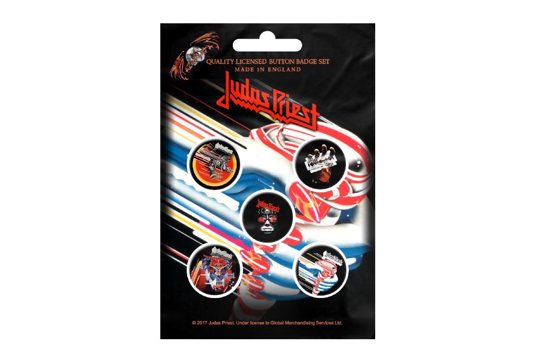 Official Band Merch | Judas Priest - Turbo Button Badge Pack
