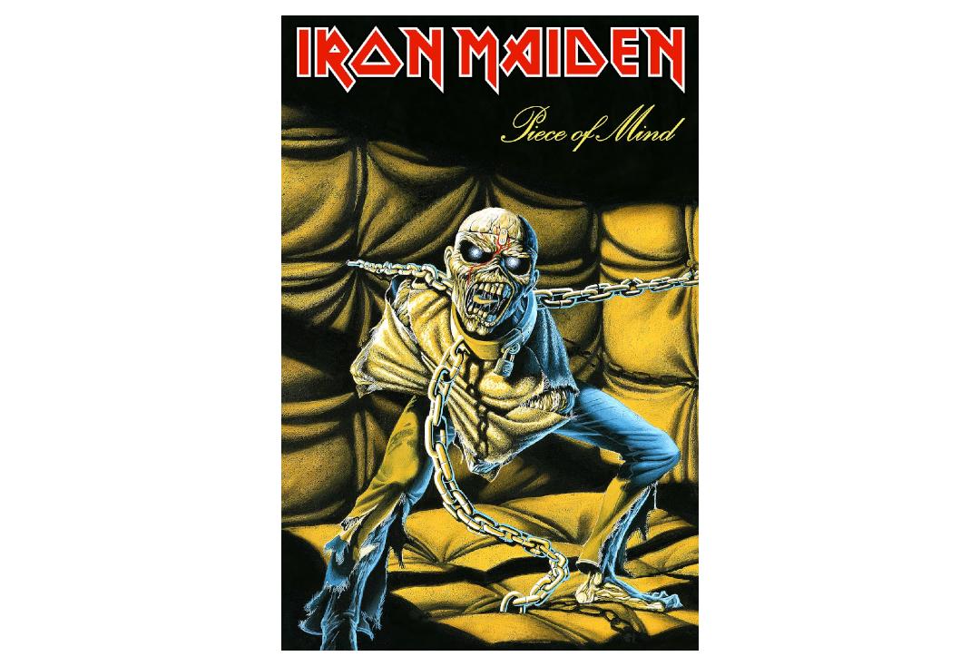 Official Band Merch | Iron Maiden - Piece Of Mind Printed Textile Poster