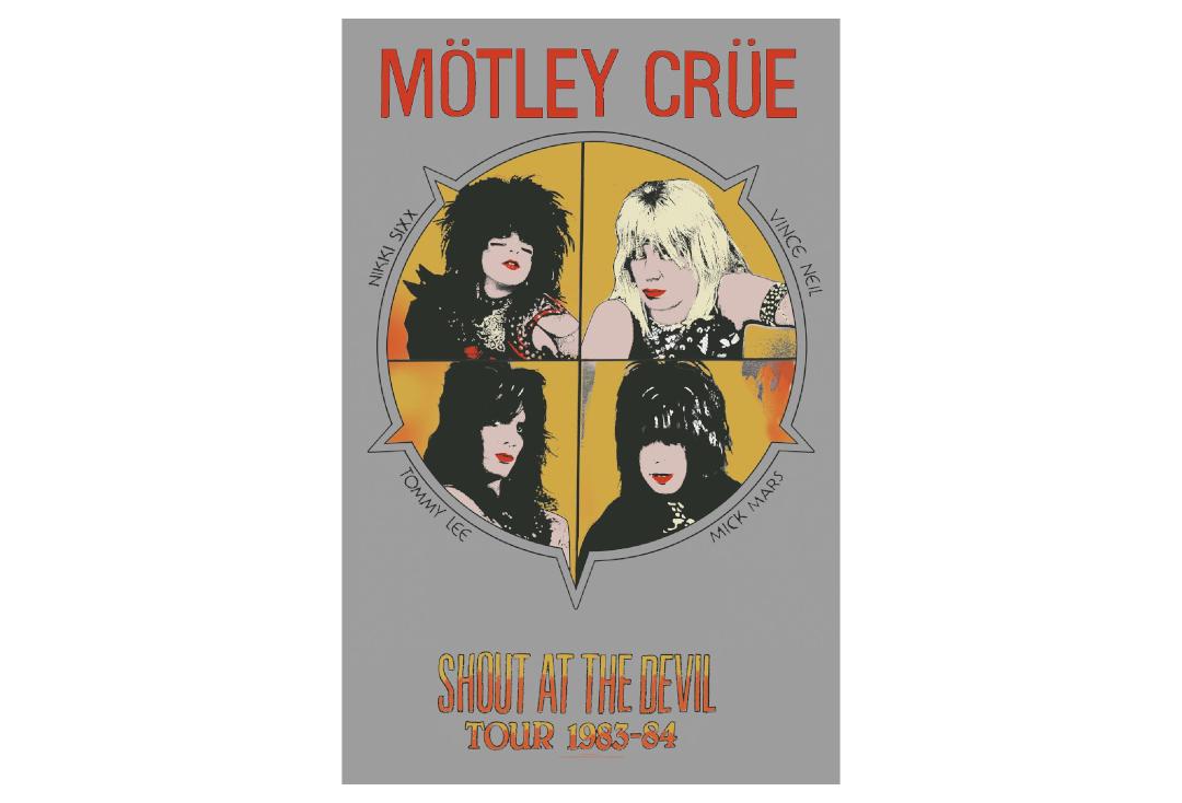 Official Band Merch | Motley Crue - Shout At The Devil Printed Textile Poster