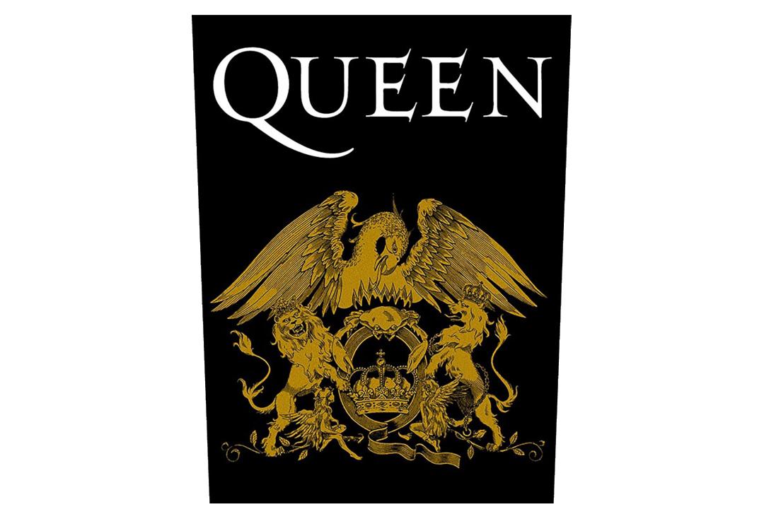 Official Band Merch | Queen - Crest Printed Back Patch