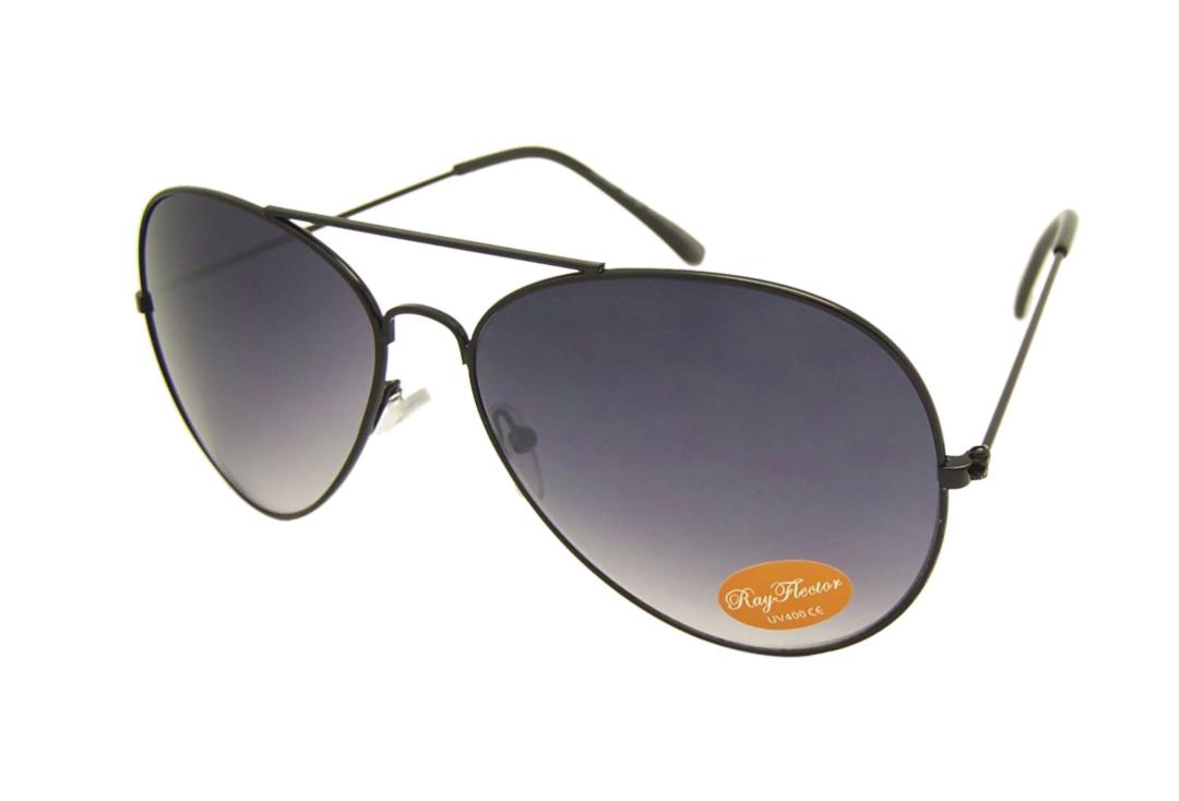 RayFlector | Black Aviator Sunglasses