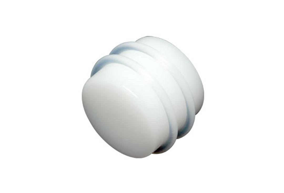 Body Jewellery | White Acrylic Silicone Banded Plugs 3mm to 24mm