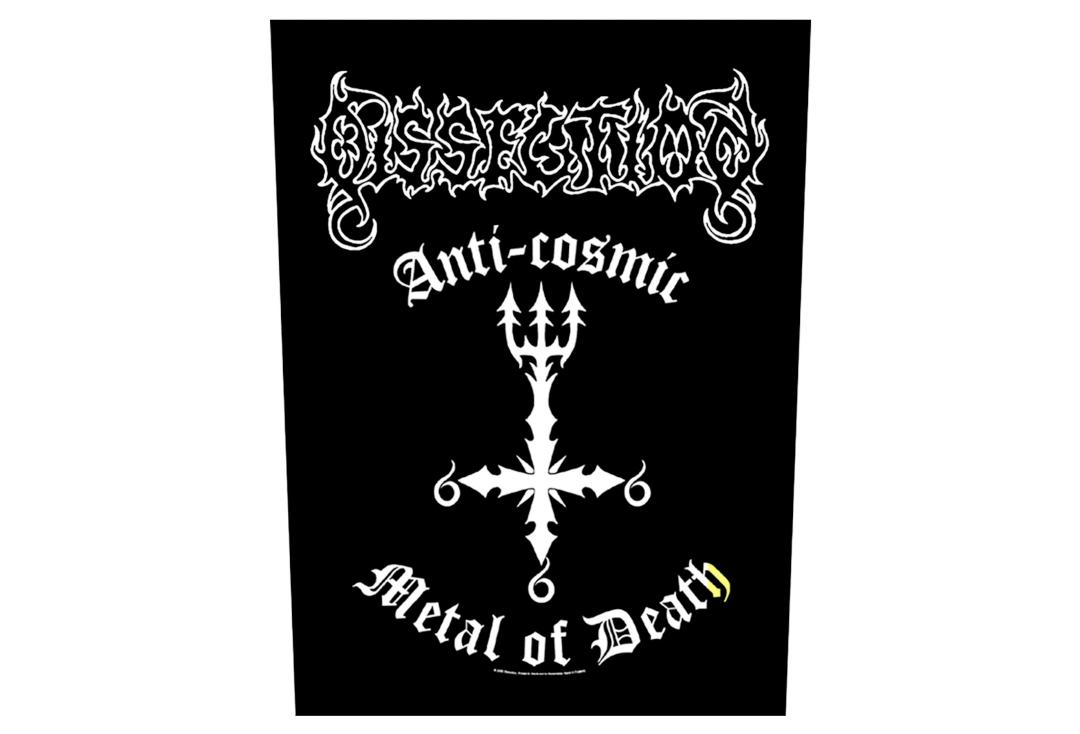 Official Band Merch | Dissection - Anti Cosmic Metal Of Death Printed Back Patch