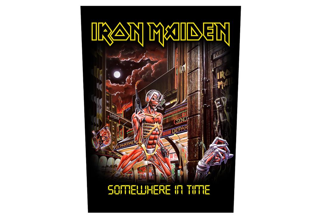 Official Band Merch | Iron Maiden - Somewhere In Time Printed Back Patch