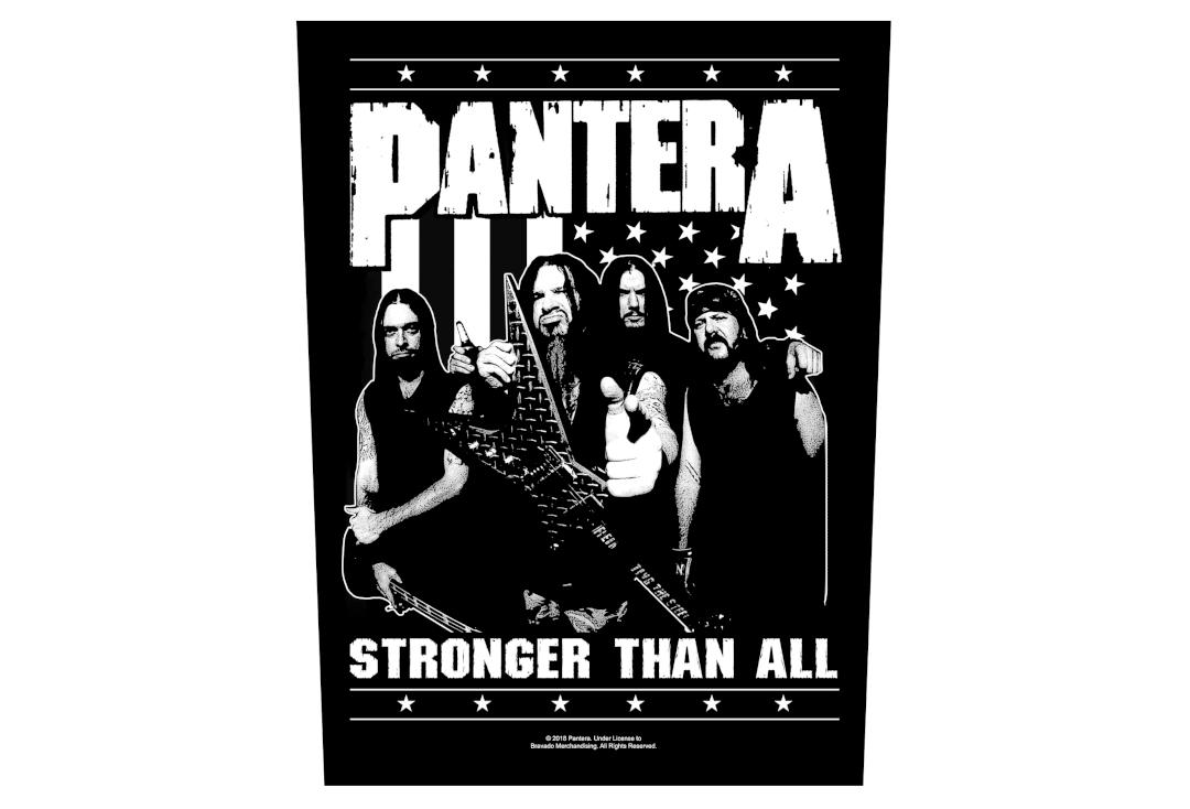 Official Band Merch | Pantera - Stronger Than All Band Printed Back Patch