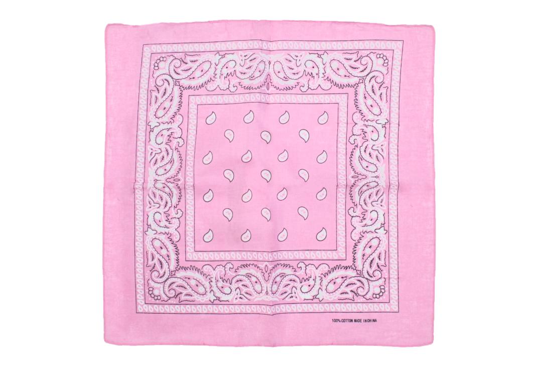 Void Clothing | Baby Pink Paisley Cotton Bandana