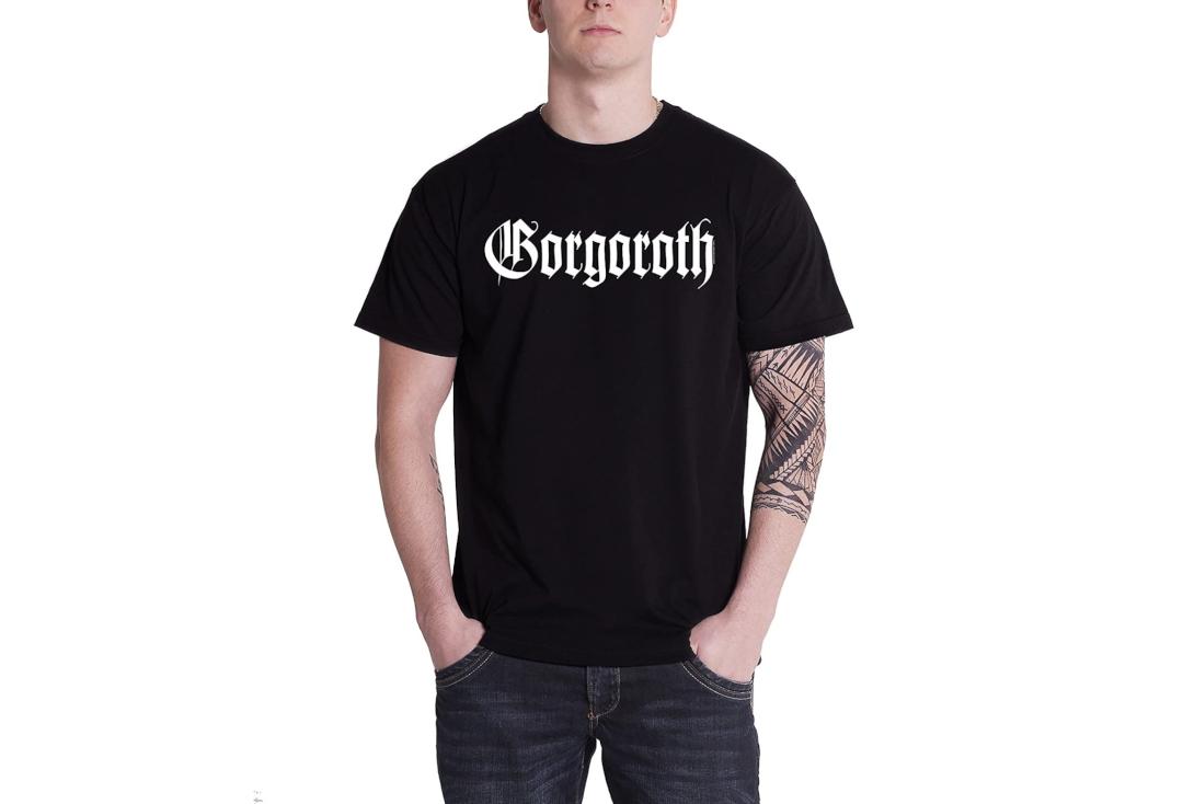 Official Band Merch | Gorgoroth - True Norwegian Black Metal Logo Official Men's Short Sleeve T-Shirt - Front