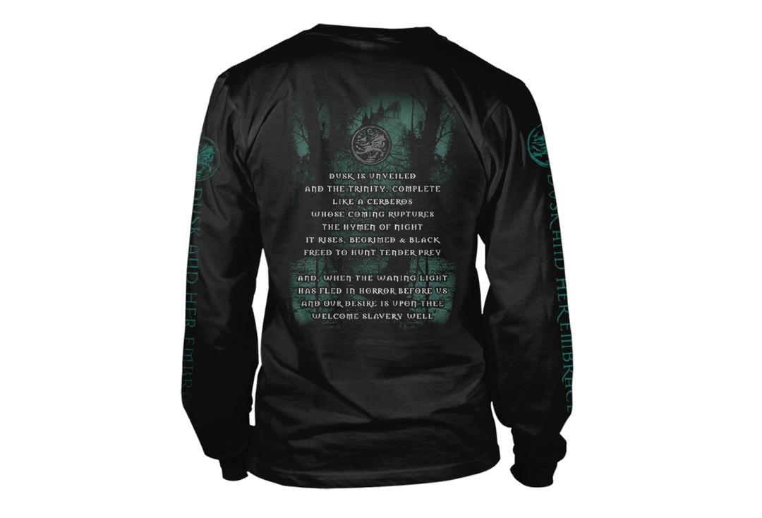 Official Band Merch | Cradle Of Filth - Dusk And Her Embrace Men's Official Long Sleeve T-Shirt - Back