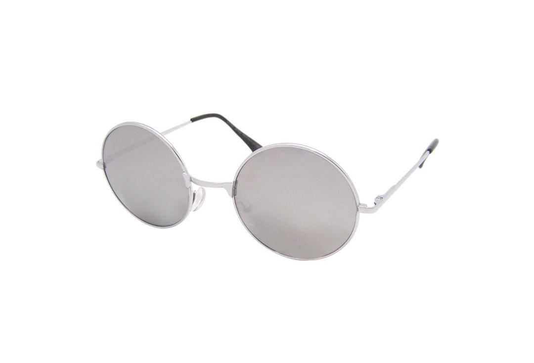 RayFlector | Silver Mirror Round Lennon Sunglasses