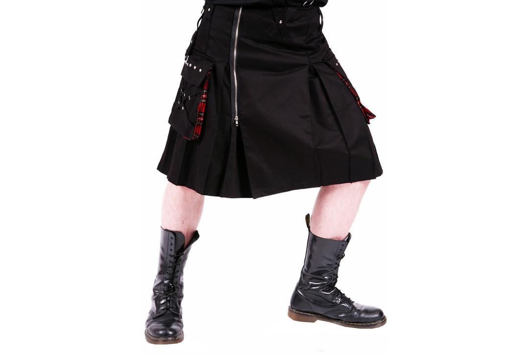 Dead Threads | Red Pocket Detail 9383 Men's Kilt - Front