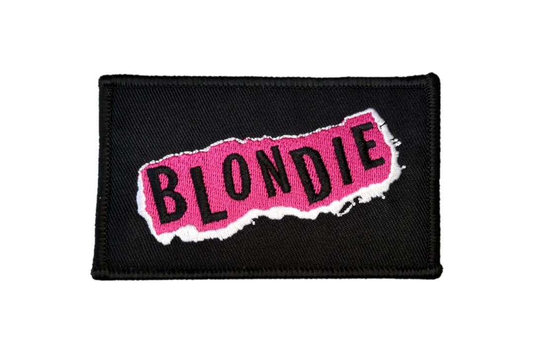 Official Band Merch | Blondie - Pink Punk Logo Woven Patch