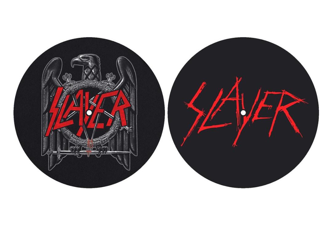 Official Band Merch | Slayer - Eagle/Scratched Logo Official Slipmat Set