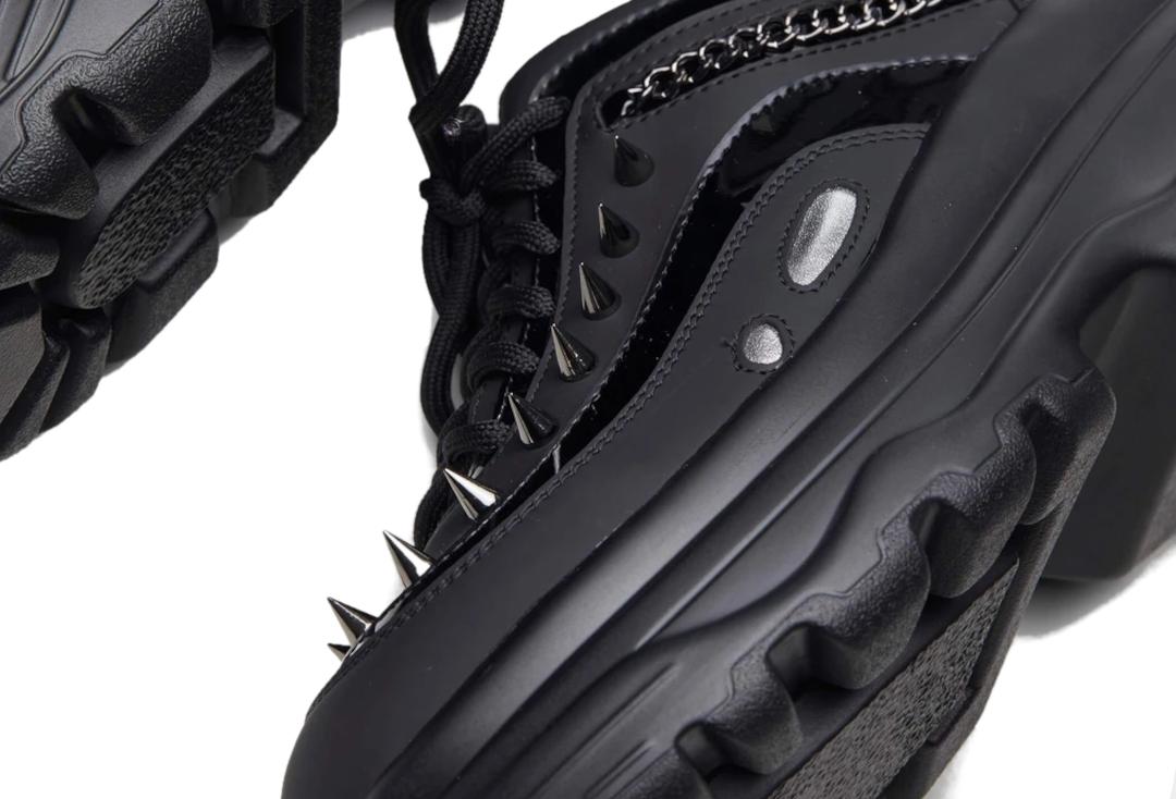 Koi Footwear | Bane Of Exile Black Women's Trainers - Side Close