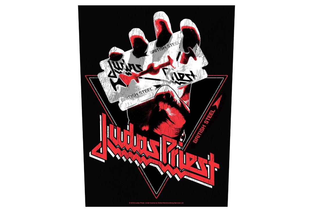 Official Band Merch | Judas Priest - British Steel Vintage Printed Back Patch