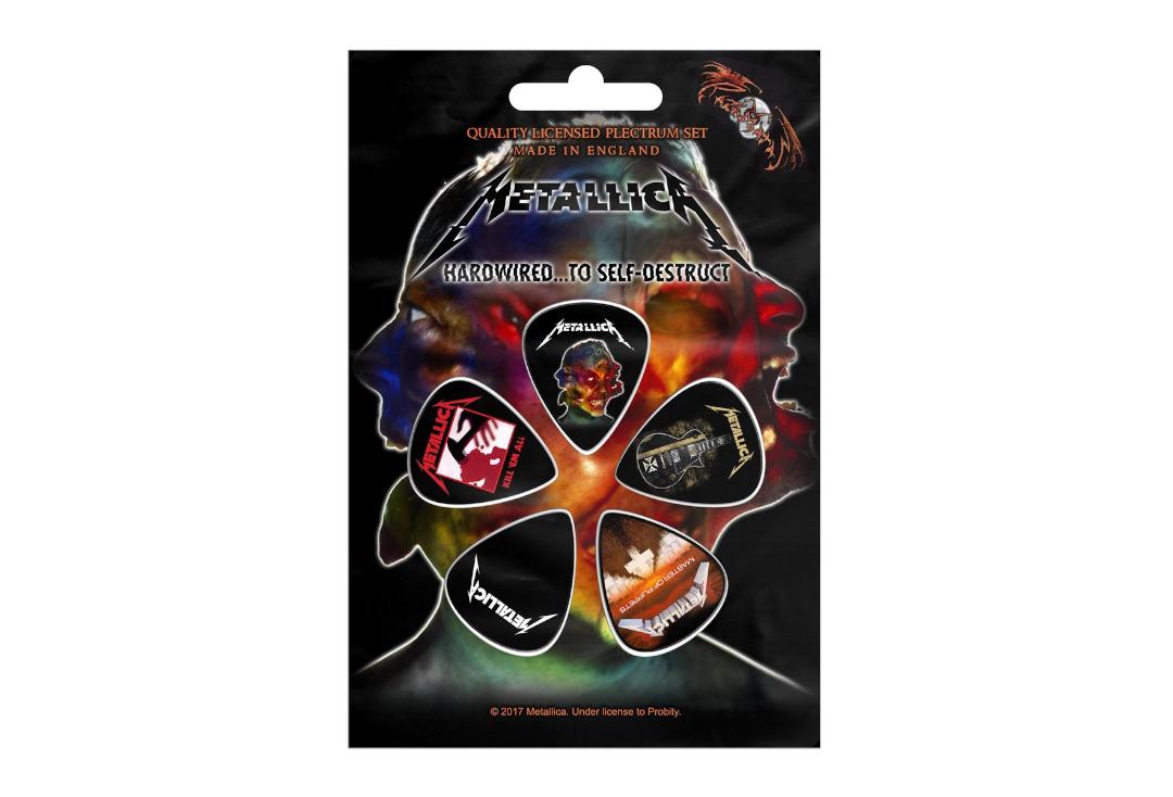 Official Band Merch | Metallica - Hardwired To Self-Destruct Official Plectrum Pack