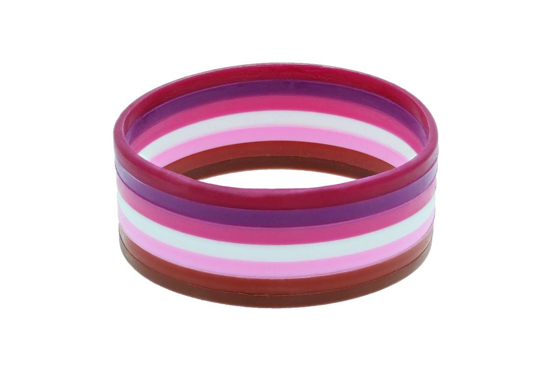 Void Clothing | Lesbian Pride Gummy Wristband