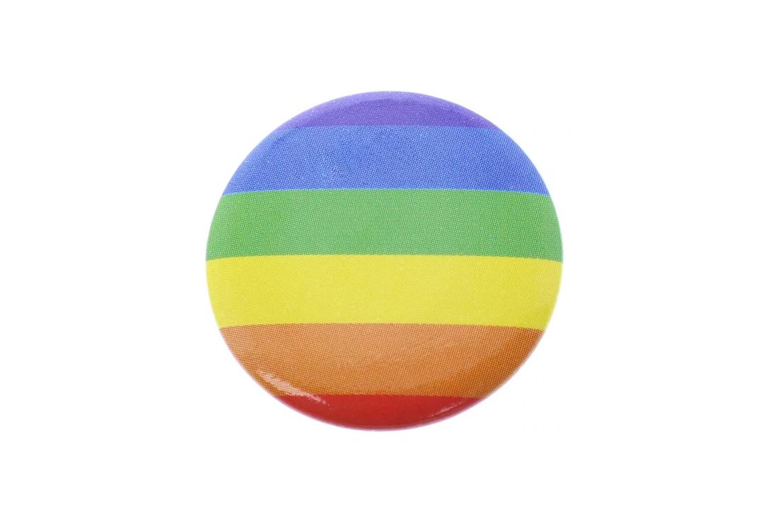 Void Clothing | Rainbow Pride Button Badge - Front