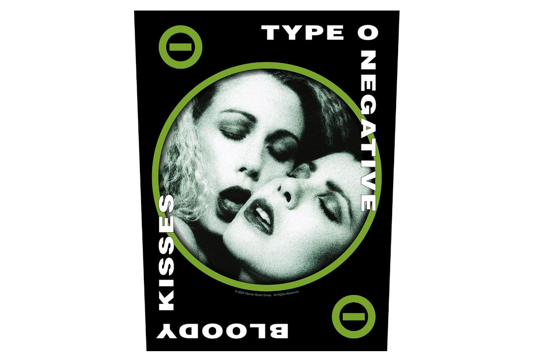Official Band Merch | Type O Negative - Bloody Kisses Printed Back Patch