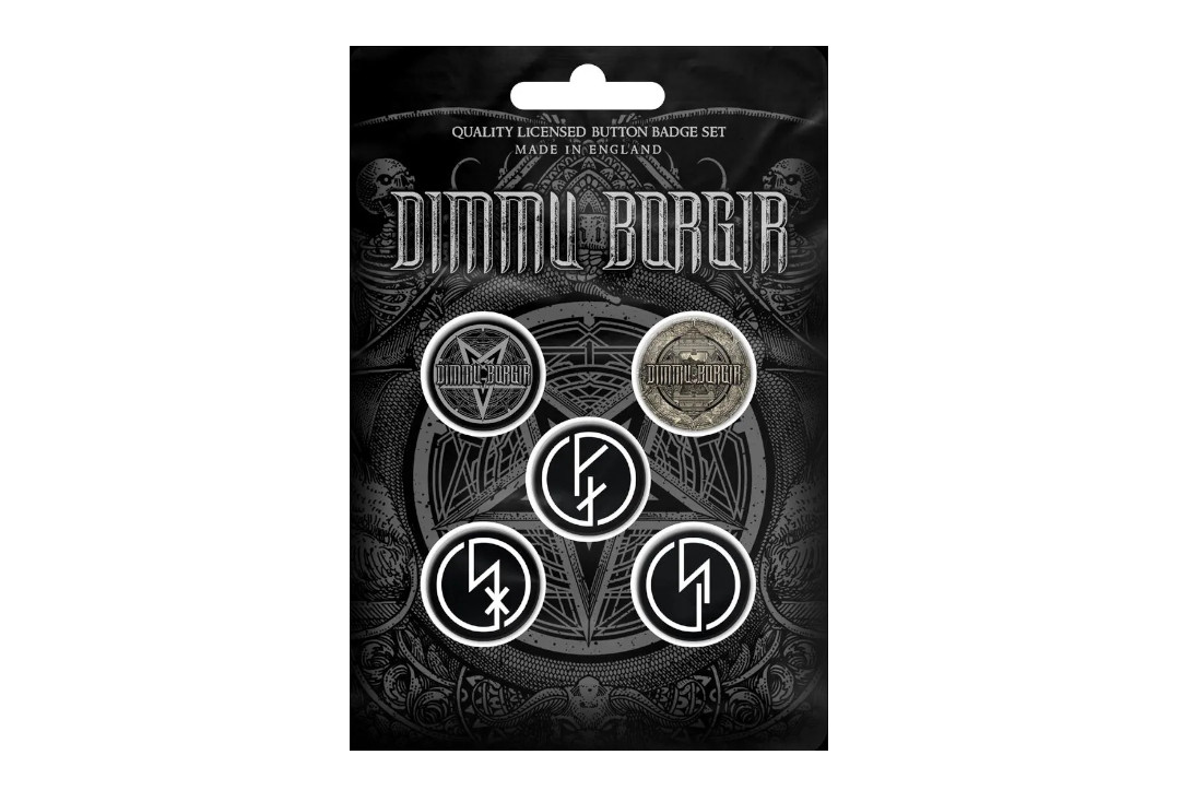 Official Band Merch | Dimmu Borgir - Eonian Button Badge Pack
