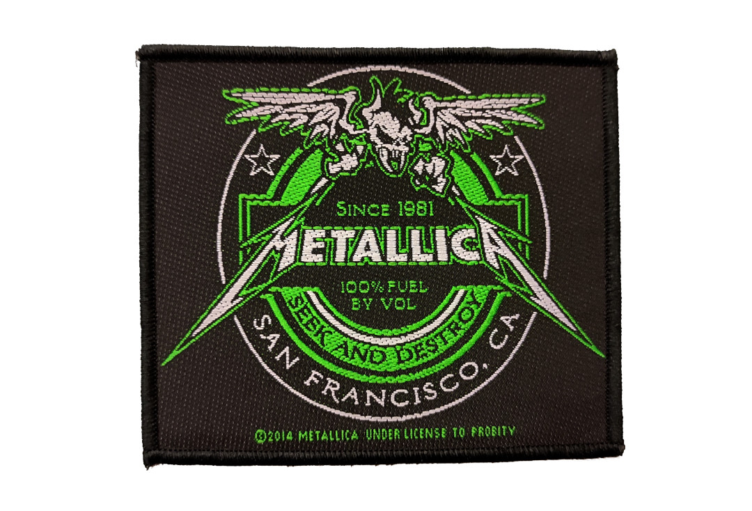 Metallica - Seek And Destroy Beer Label Woven Patch