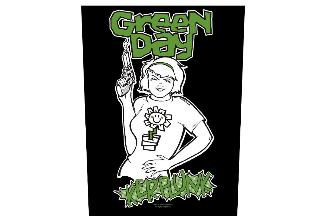 Official Band Merch | Green Day - Kerplunk Printed Back Patch