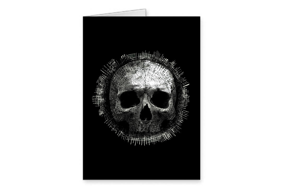 Void Clothing | Black Skull Greetings Card